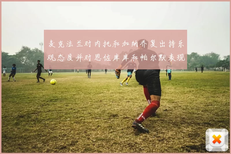 麦克法兰对内托和加纳乔复出持乐观态度并对恩佐库库和帕尔默表现表示满意