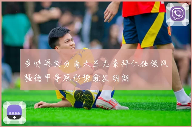 多特再失分南大王无奈拜仁独领风骚德甲争冠形势愈发明朗